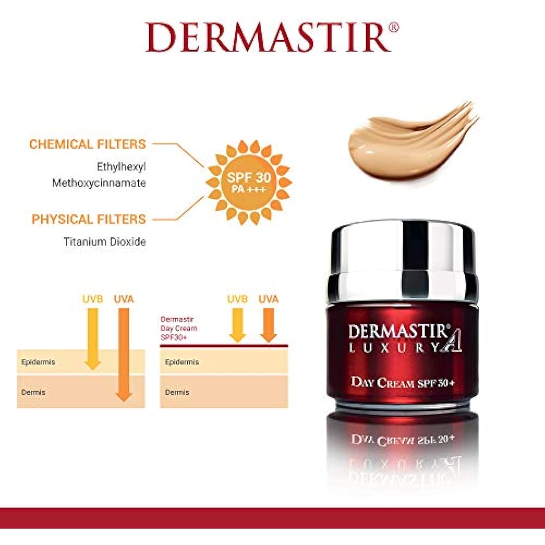 Dermastir Tinted Day Cream SPF30+ | Anti-Aging Moisturizer - 50ml