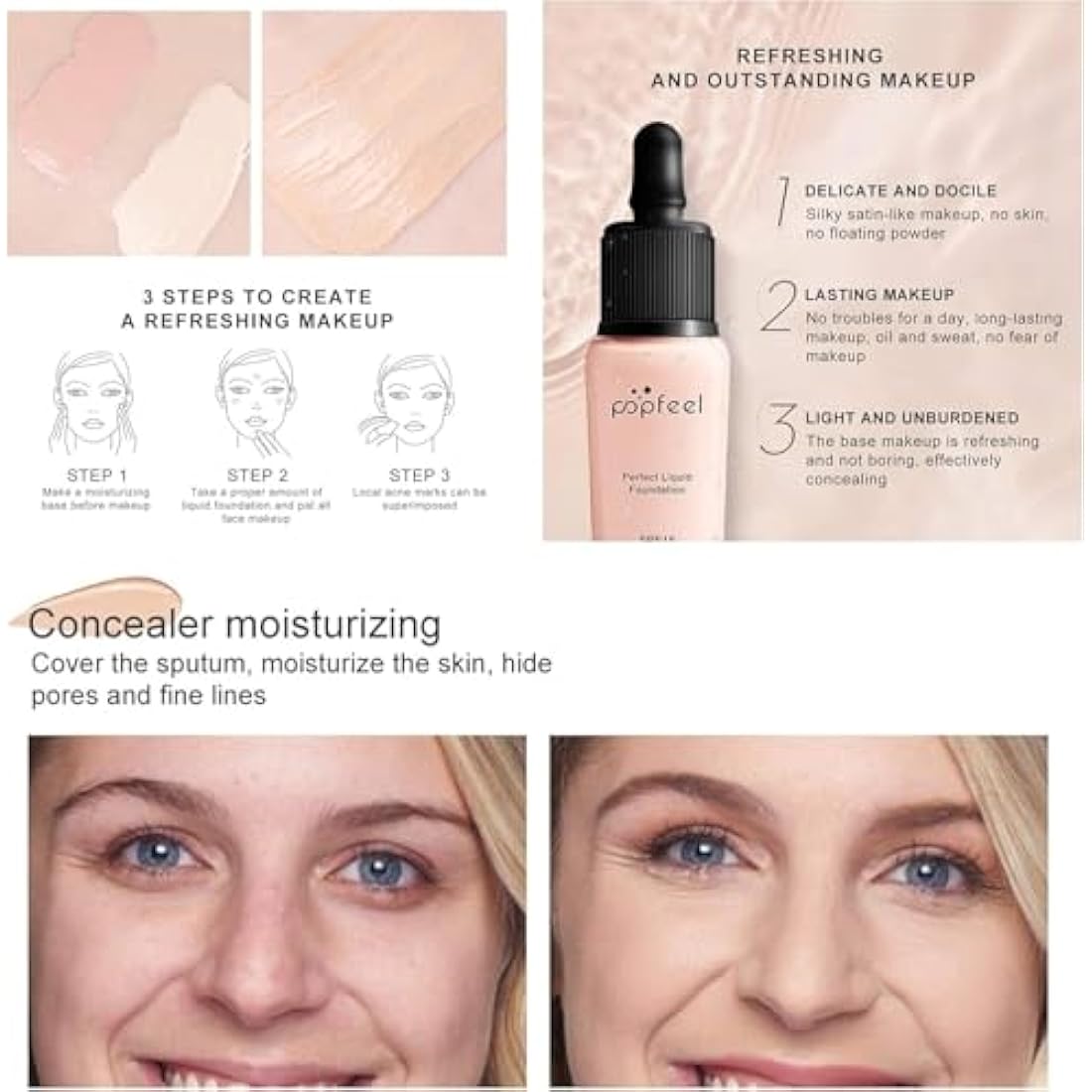 CHSEEA All-in-One Makeup Gift Set – Complete Starter Kit with Cosmetic Bag