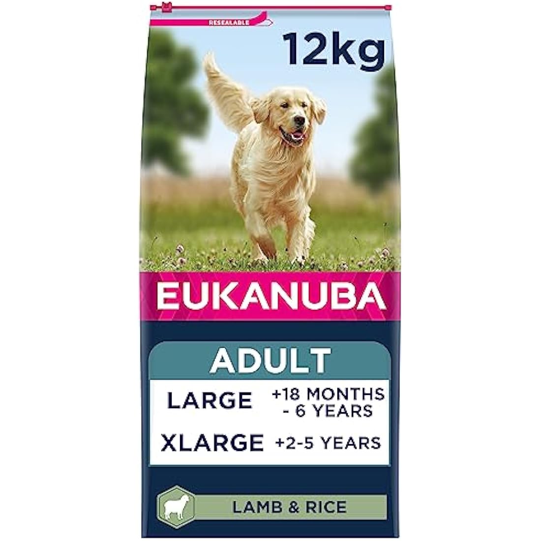 Eukanuba Adult Large Breed Dry Dog Food – Lamb & Rice – 12 kg