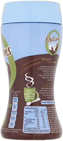 Options Mint Hot Chocolate Drink – 220g Jars (Multipack of 6)