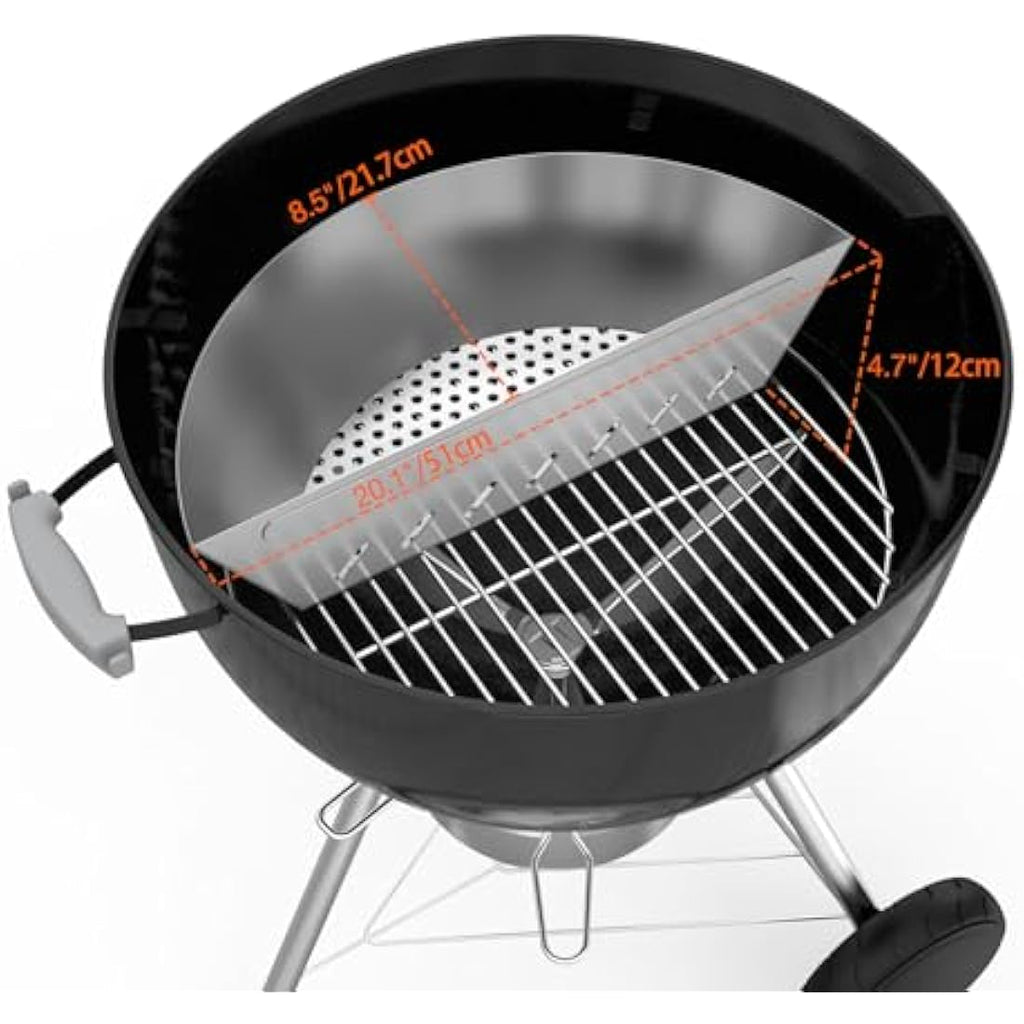 Onlyfire Stainless Steel BBQ Charcoal Basket for 22/26" Kettle Grills