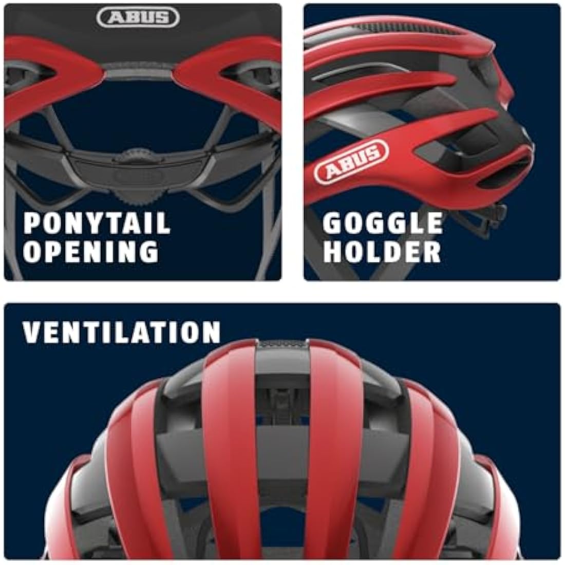 ABUS AirBreaker Road Bike Helmet – Lightweight Aerodynamic Cycling Gear