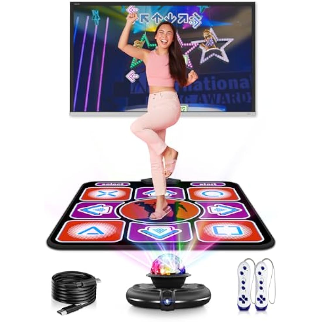 Jolof Store Electronic Dance Mat with Camera for TV – Non-Slip Black