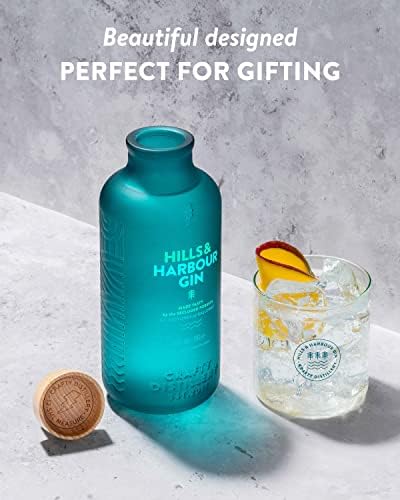 Hills and Harbour Scottish Craft Gin – 70cl Botanical Spirit (40% ABV)