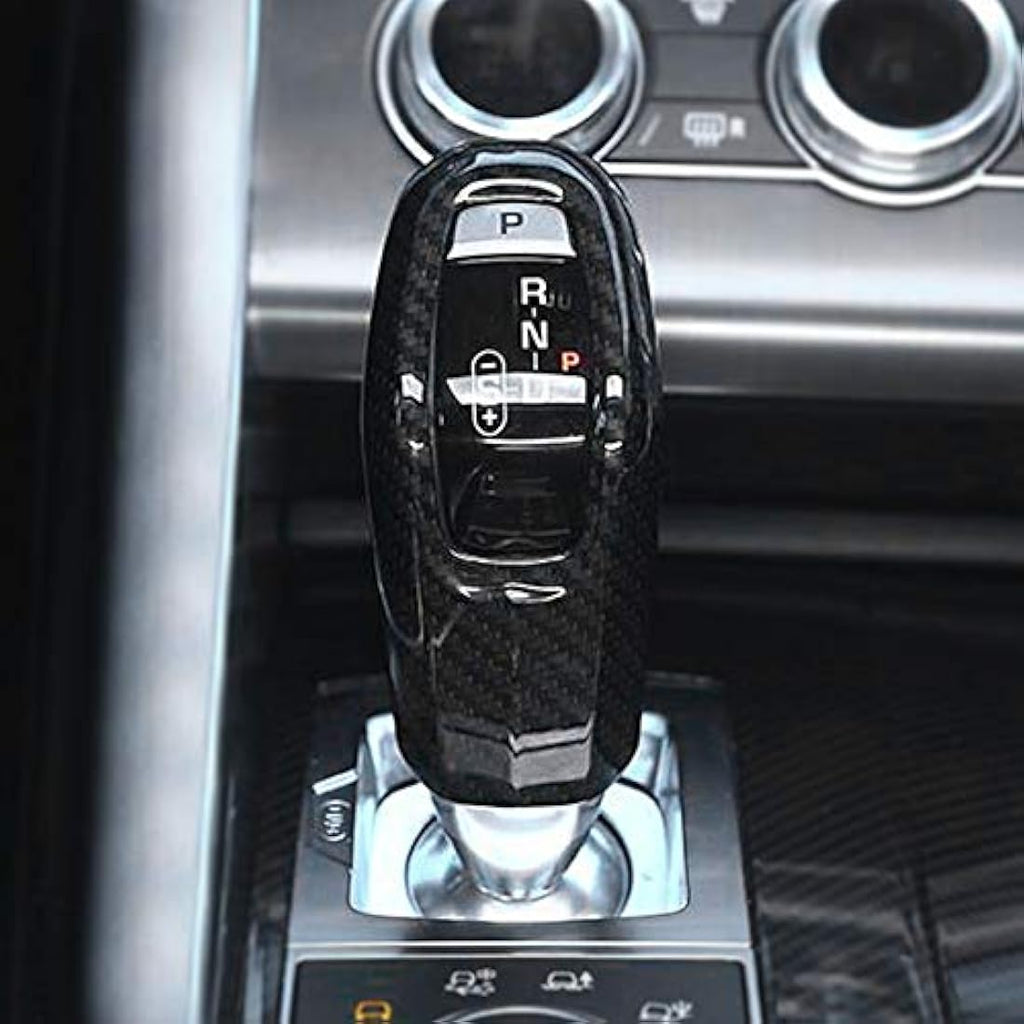 Dioche Carbon Fiber Gear Shift Knob Cover Trim for Sport 2014-2017