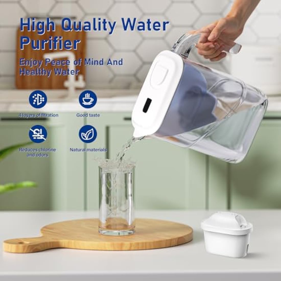 WaterJingYi Water Filter Cartridges for Brita Maxtra Pro & Plus | 12 Pack