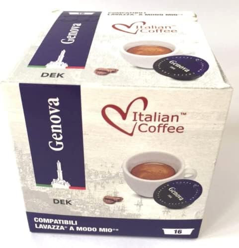 Italian Coffee Genova Decaf Pods for A Modo Mio Machines | 128 Capsules
