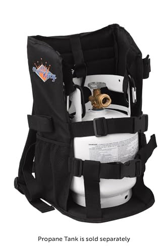 Flame King Propane Tank Backpack Carrier for 5LB & 10LB Cylinders