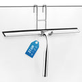 Jolof Store Stainless Steel Shower Squeegee | 31cm Window Wiper with Hook