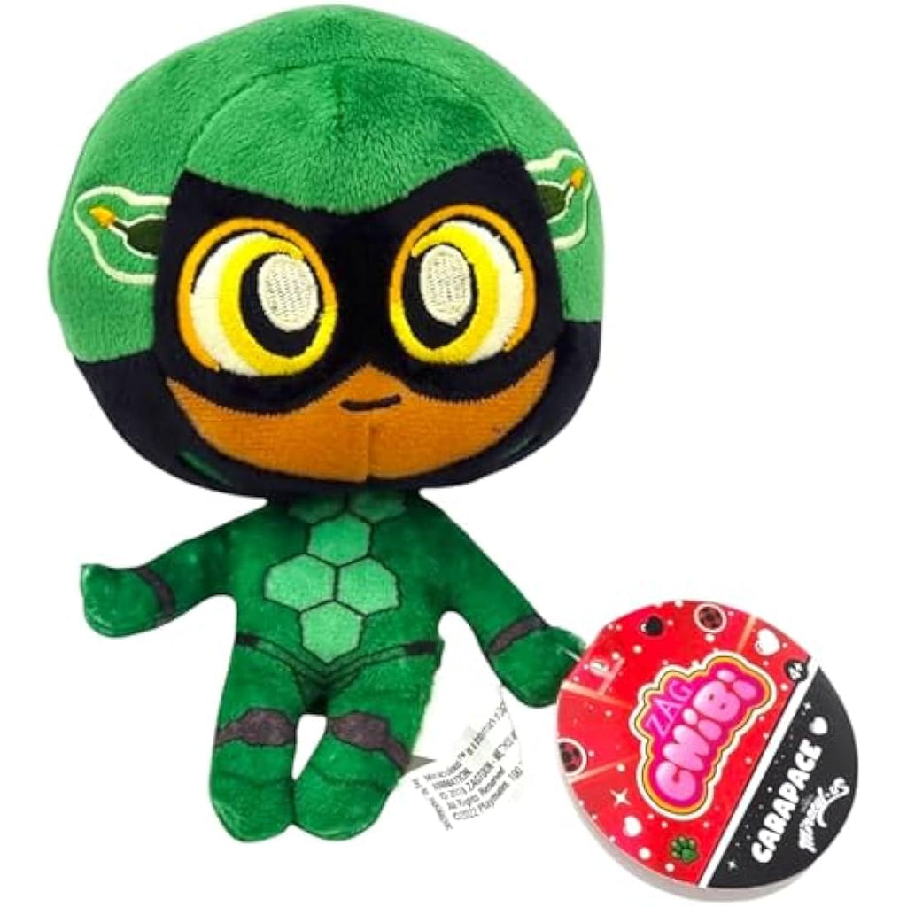 Bandai Miraculous Chibi Carapace Plush – 15cm Soft Superhero Toy