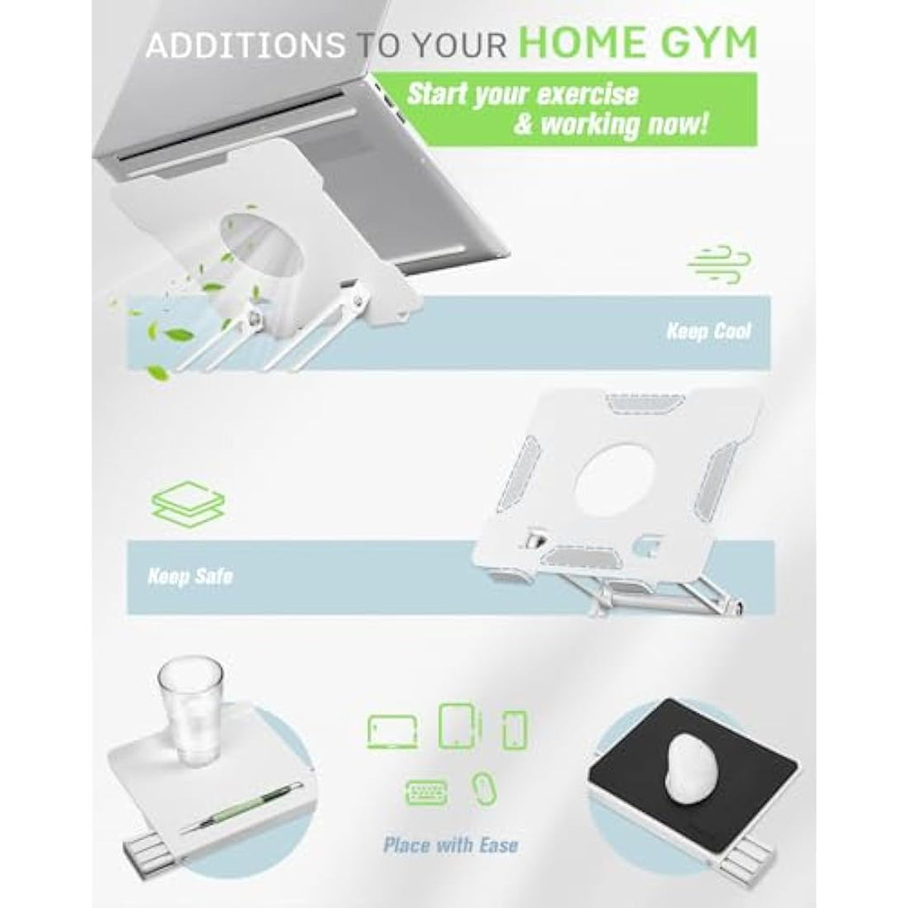 INMAKER Universal Treadmill Desk Attachment | Aluminum Laptop Holder