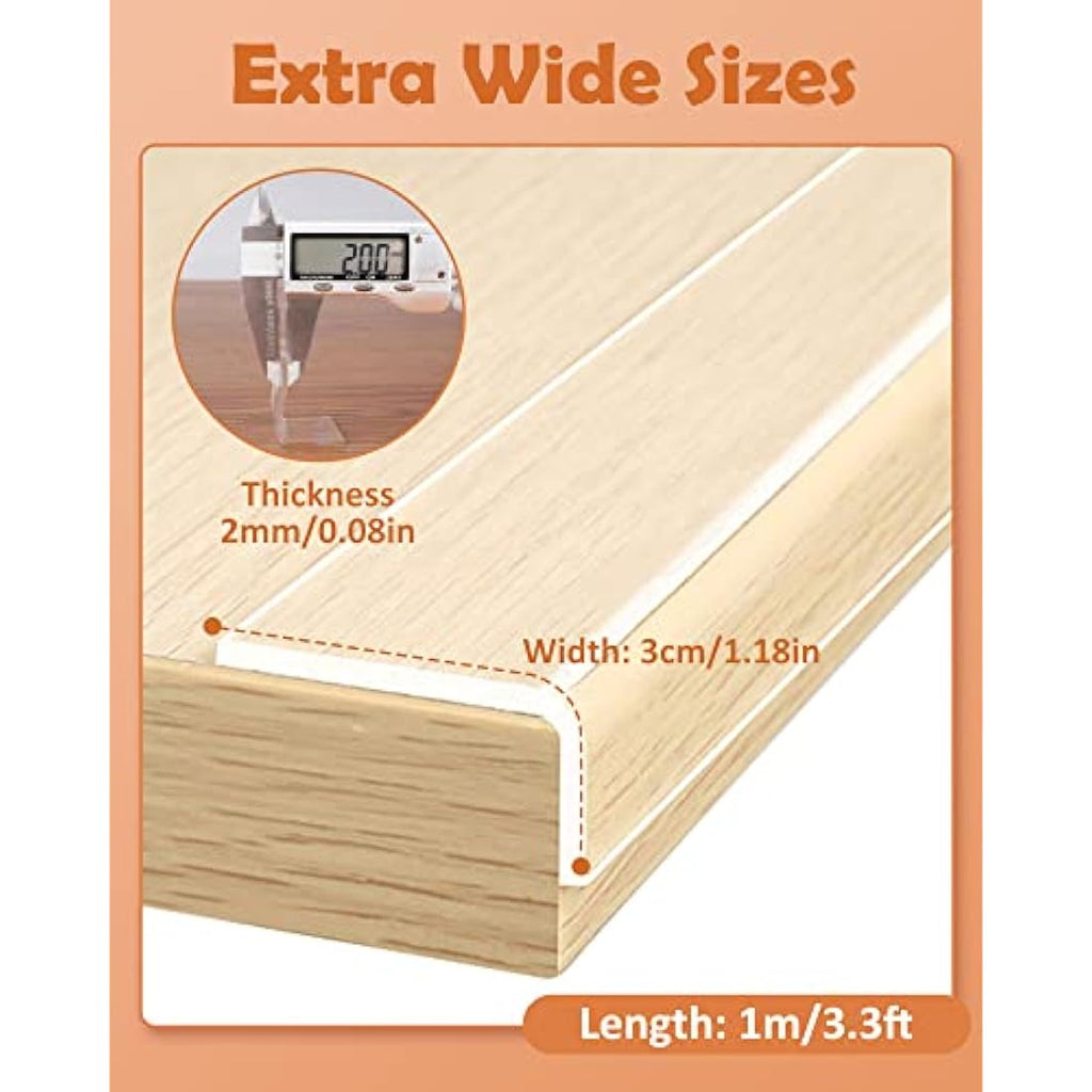 Clear Baby Proofing Edge Protector – 1m Nano Adhesive Strip