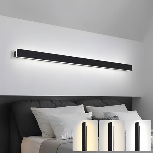 ZTWLEED 120cm LED Wall Light | 44W Tricolor Dimmable Modern Indoor Sconce