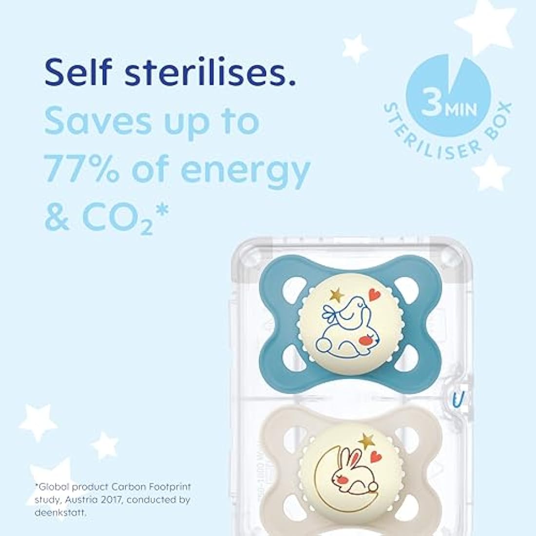 MAM Original Night Soothers | Glow in the Dark Pacifiers | 0-6m | 2 Pack
