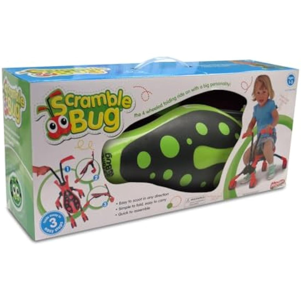 Scramblebug 4-Wheel Foldable Balance Bike – Hornet Ride-On for Ages 1-3