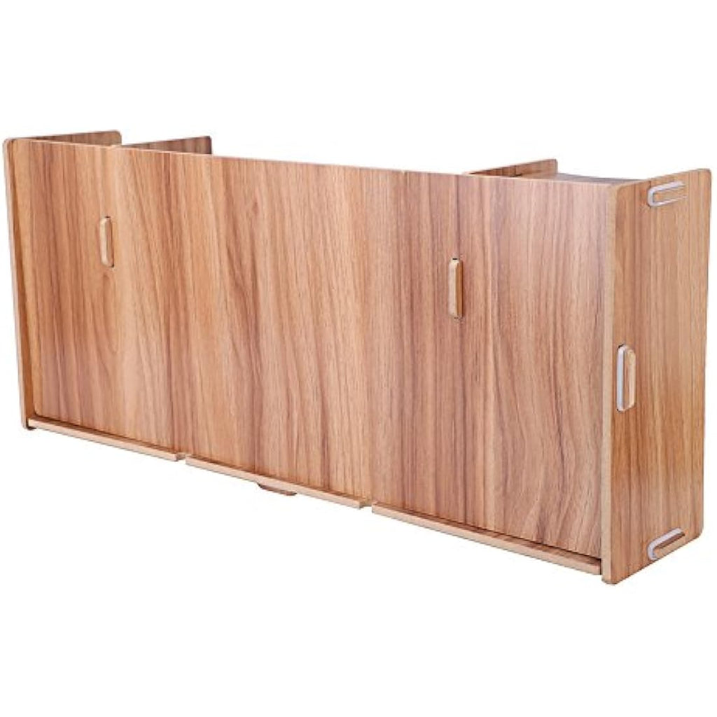 Wooden Monitor Riser – Ergonomic Desk Organizer with Storage