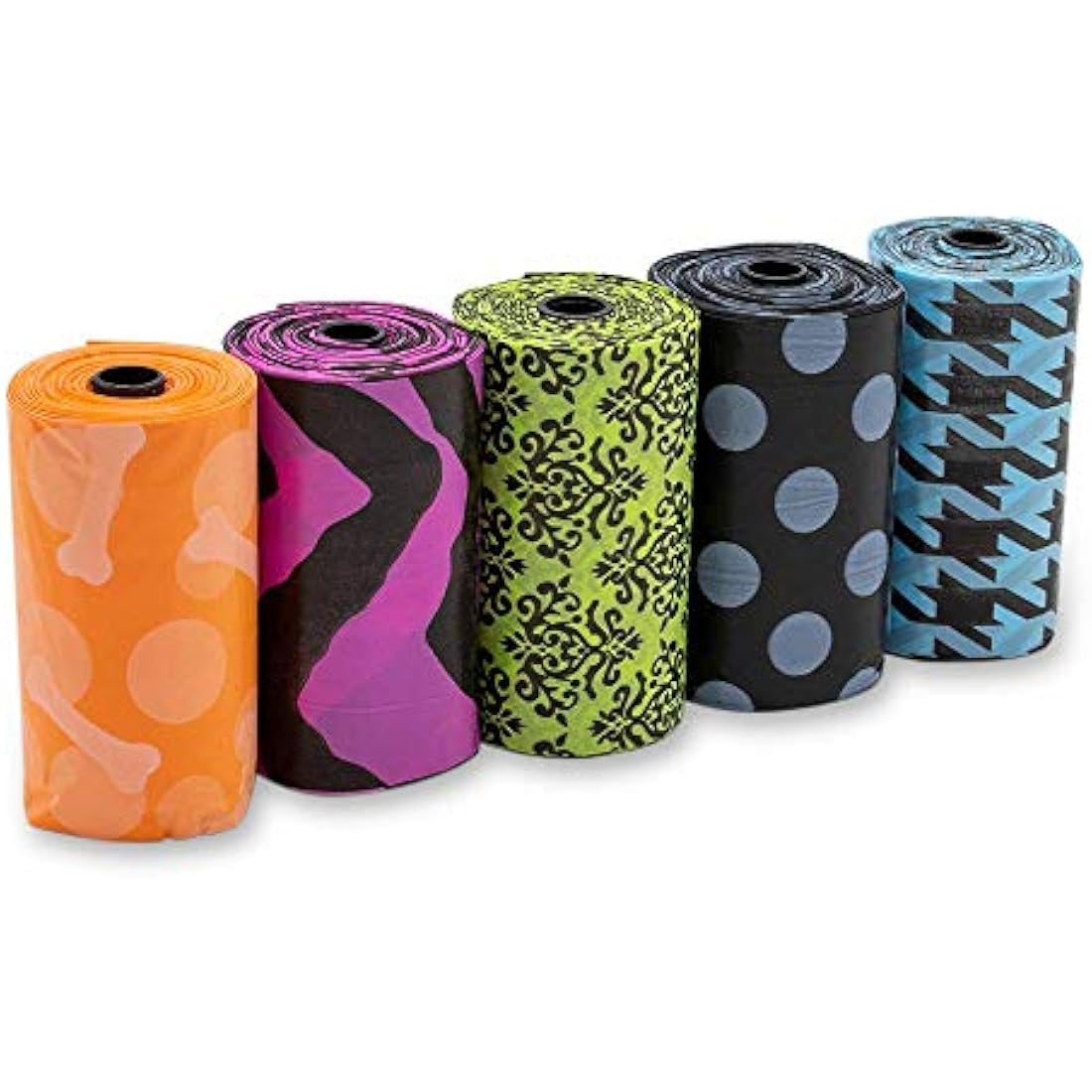 Bags On Board Leak-Proof Dog Waste Bags – 140 Patterned Poo Bags
