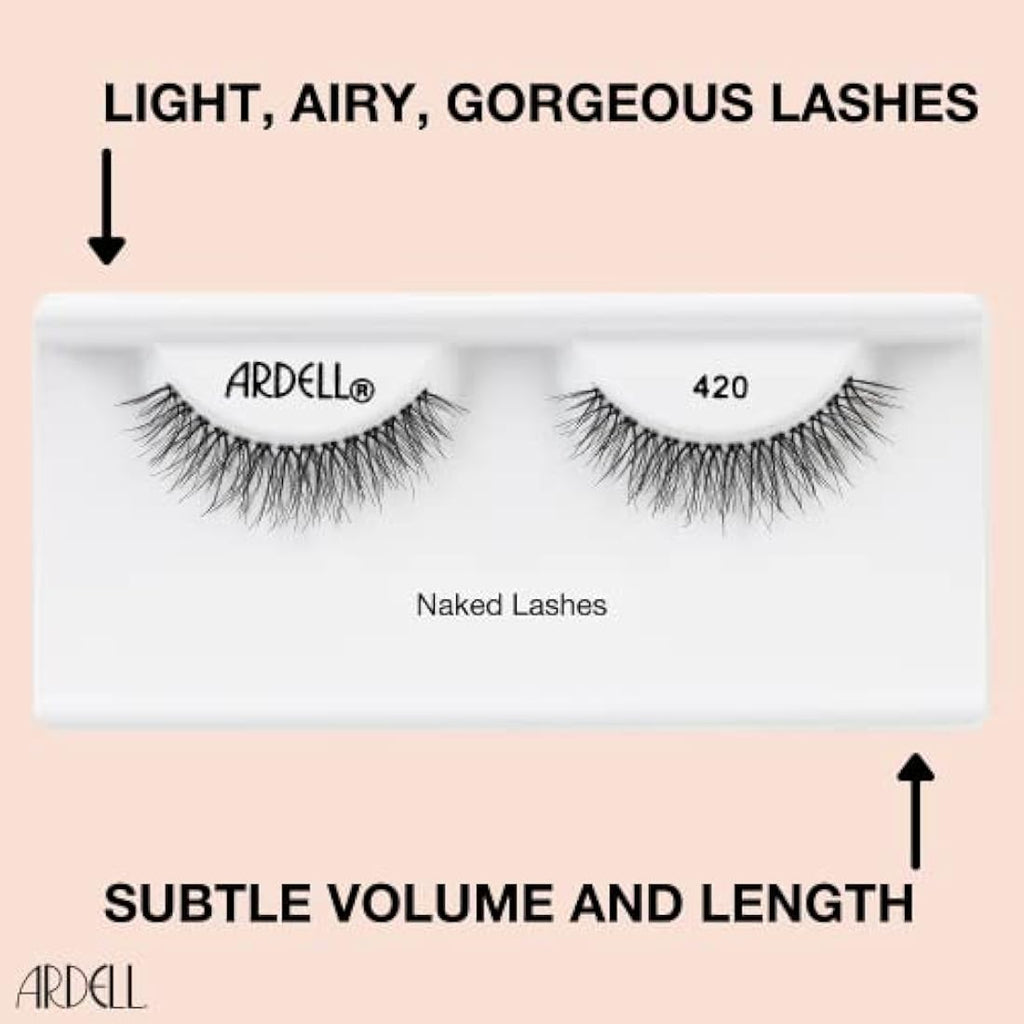 Ardell Naked Lash 420 - Natural Short False Eyelashes | Vegan & Cruelty-Free