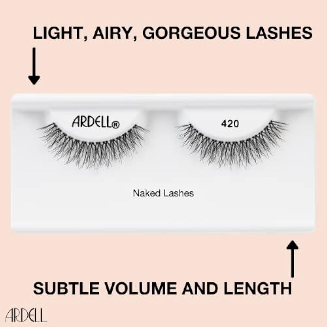Ardell Naked Lash 420 - Natural Short False Eyelashes | Vegan & Cruelty-Free