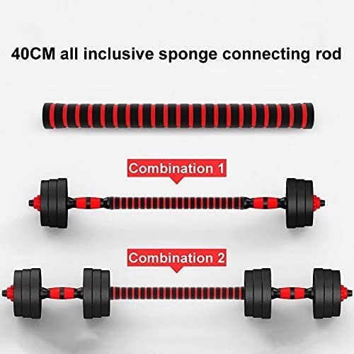 BCBIG 15KG Adjustable Dumbbells & Barbell Set – 2-in-1 Home Gym Weights