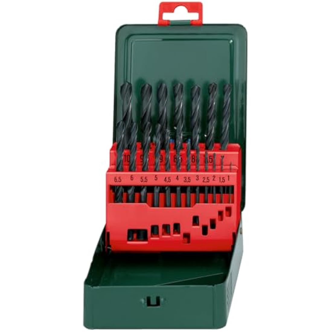 Metabo HSS-R Twist Drill Bit Set (19 Pcs) – Roll-Forged Steel Drills