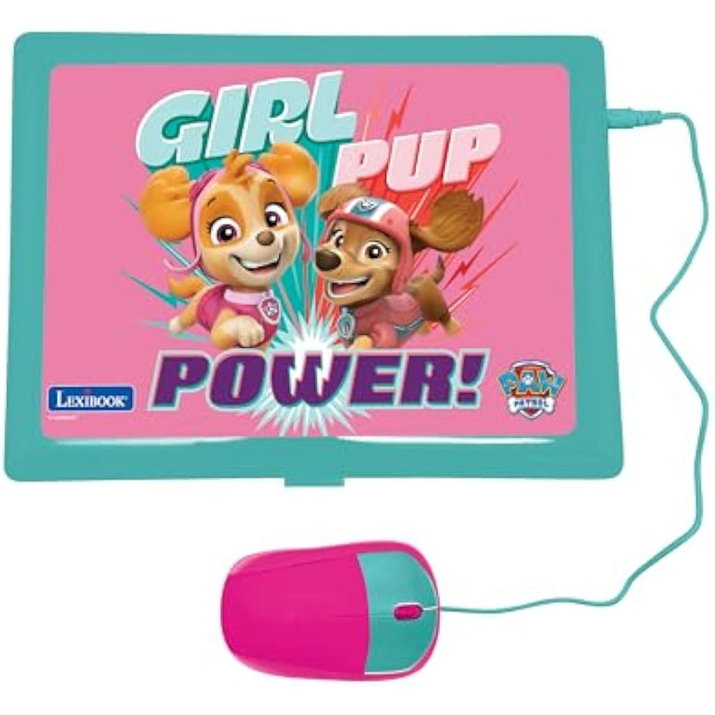 Lexibook Paw Patrol Bilingual Educational Laptop - 124 Activities, Pink