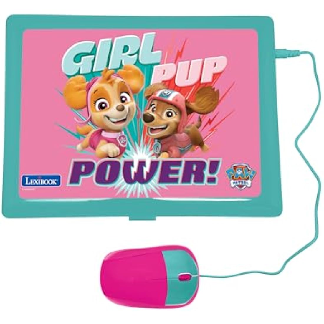 Lexibook Paw Patrol Bilingual Educational Laptop - 124 Activities, Pink