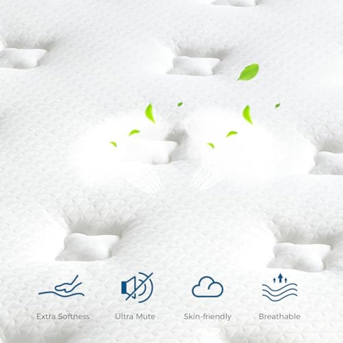 Inofia Luxe Single Hybrid Mattress | 11 Inch Memory Foam & Pocket Sprung