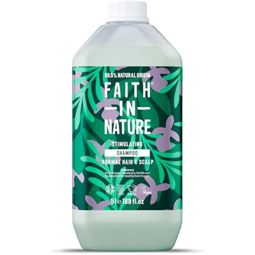 Faith In Nature Rosemary Shampoo – Natural Scalp Care – 5L Refill