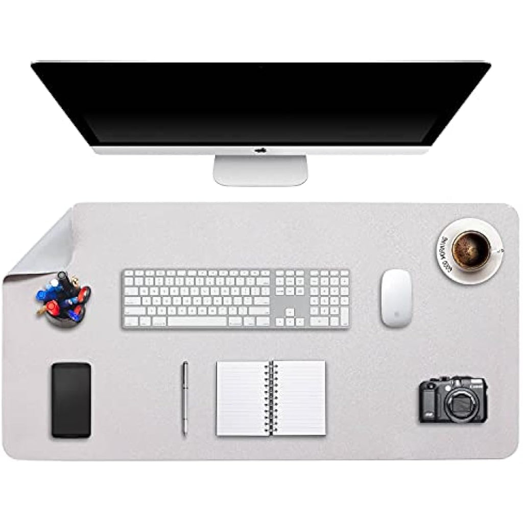 DOBAOJIA Large PU Leather Desk Pad – Waterproof Dual-Side Mouse Mat