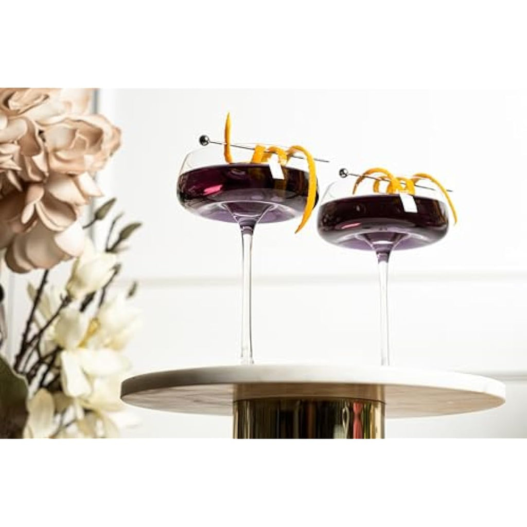 Glassique Cadeau Crystal Coupe Glasses | Set of 4 Handblown 260ml