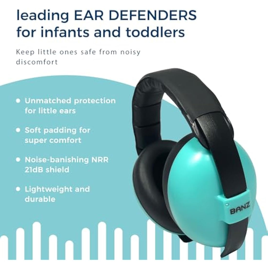 Banz Baby Ear Defenders – Noise Cancelling Infant Headphones, 0-36m