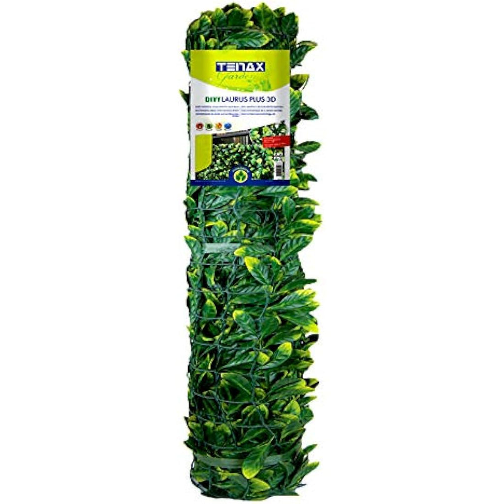 Tenax Divy 3D Plus Laurus - Synthetic Hedge Roll for Privacy, 1.5x3m