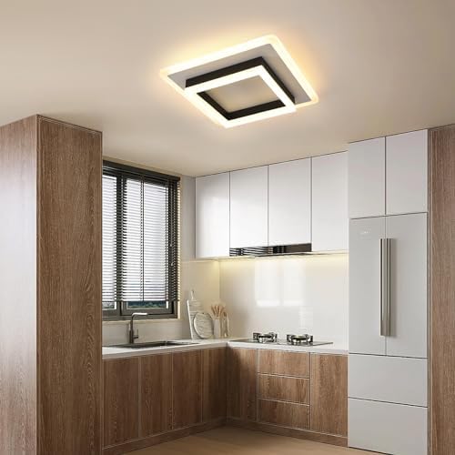 DELIPOP 30W Square LED Ceiling Light – Modern 3000K Warm Light Lamp