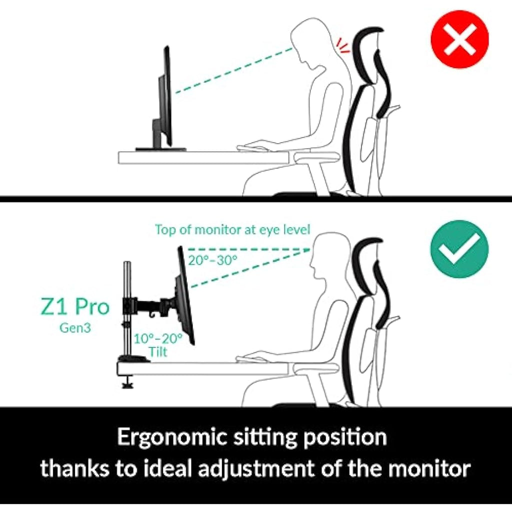 ARCTIC Z2 Pro Gen 3 Dual Monitor Arm | 35" Ultrawide Stand with USB Hub