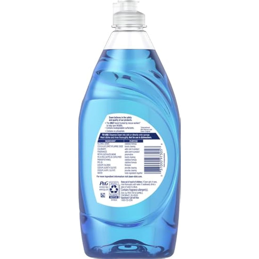 Dawn Ultra Dishwashing Liquid Dish Soap, Original Scent - 19.4 oz (573ml)