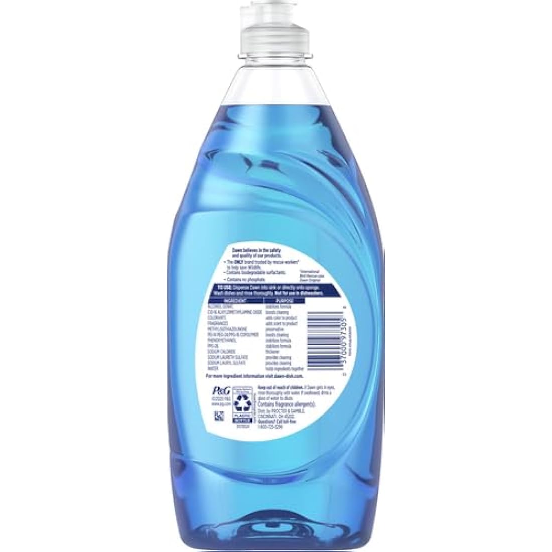 Dawn Ultra Dishwashing Liquid Dish Soap, Original Scent - 19.4 oz (573ml)