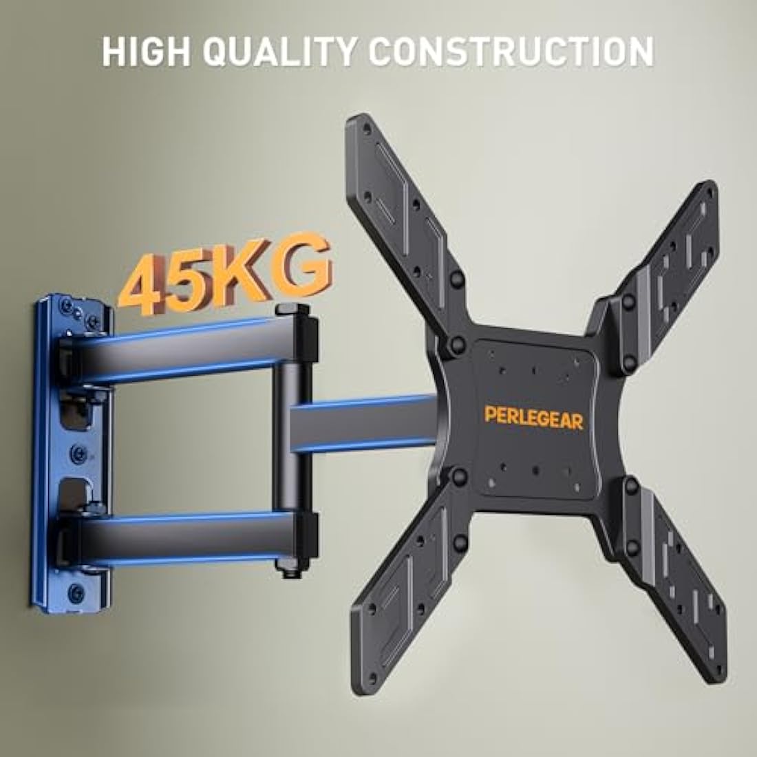 Perlegear TV Wall Mount | Swivel & Tilt Bracket for 26-60 Inch TVs