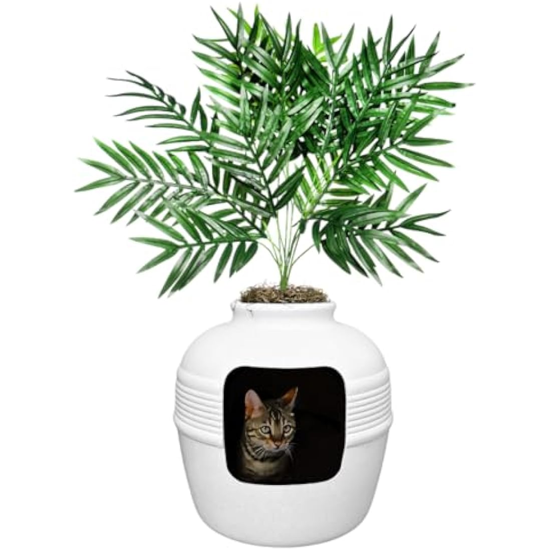 Good Pet Stuff Hidden Litter Box – Enclosed Planter with Odor Filter