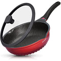 INTIGNIS 28cm Non-Stick Frying Pan with Lid – Ceramic Induction Skillet