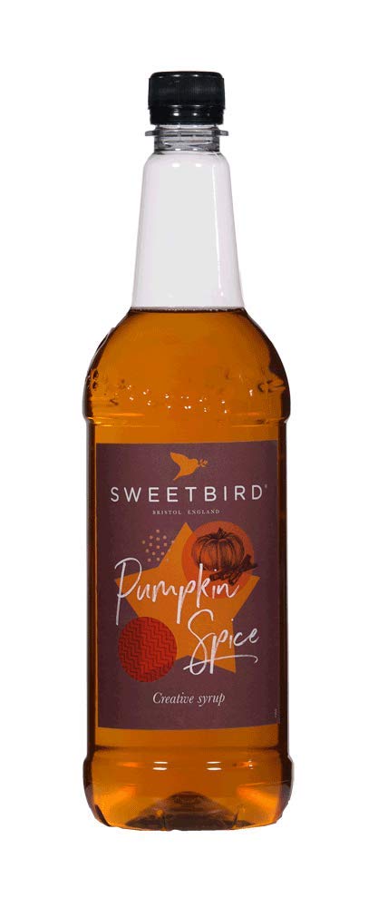 Sweetbird Pumpkin Spice Coffee Syrup | 1 Litre Vegan Drink Flavoring