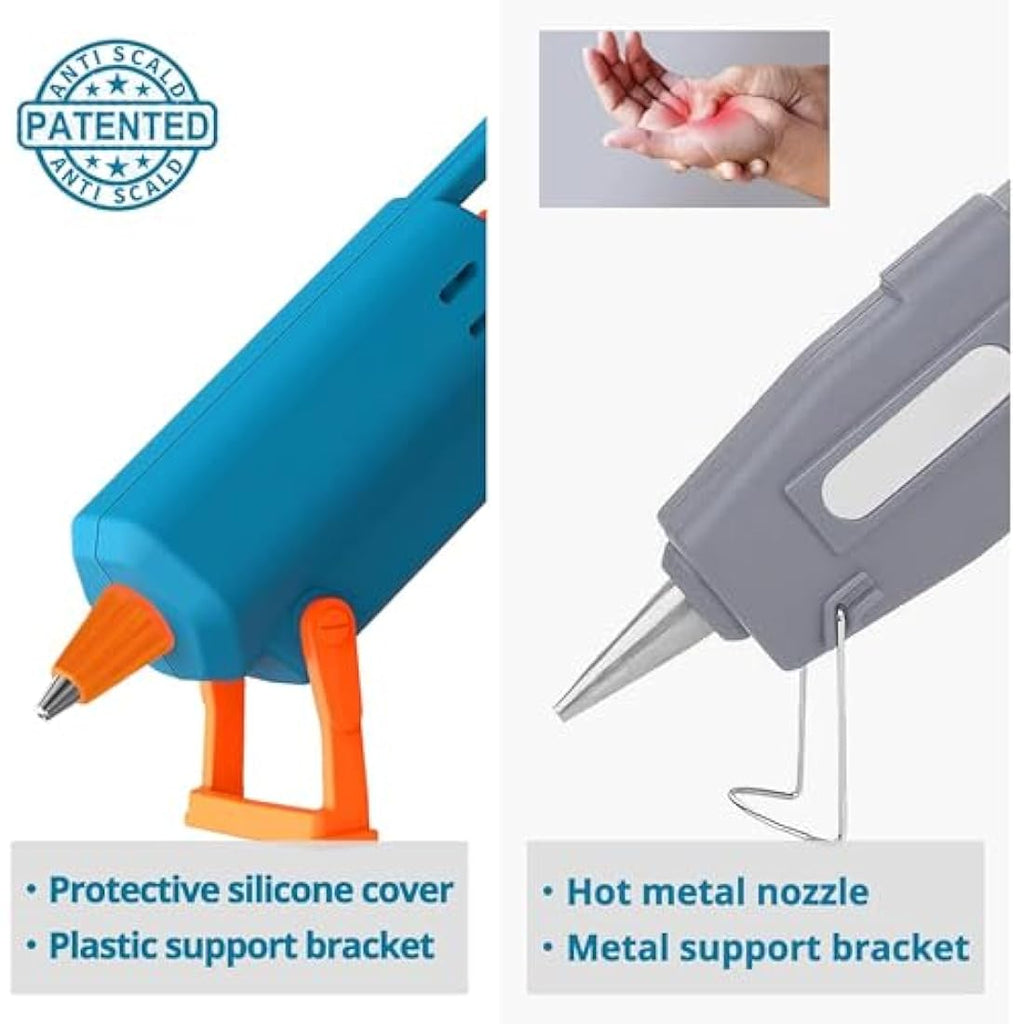 Tilswall 50W Mini Hot Glue Gun Kit with 75 Glue Sticks for DIY Crafts