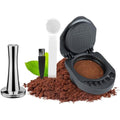 FOVNOT Reusable Coffee Capsule Adapter for Dolce Gusto with 41mm Tamper