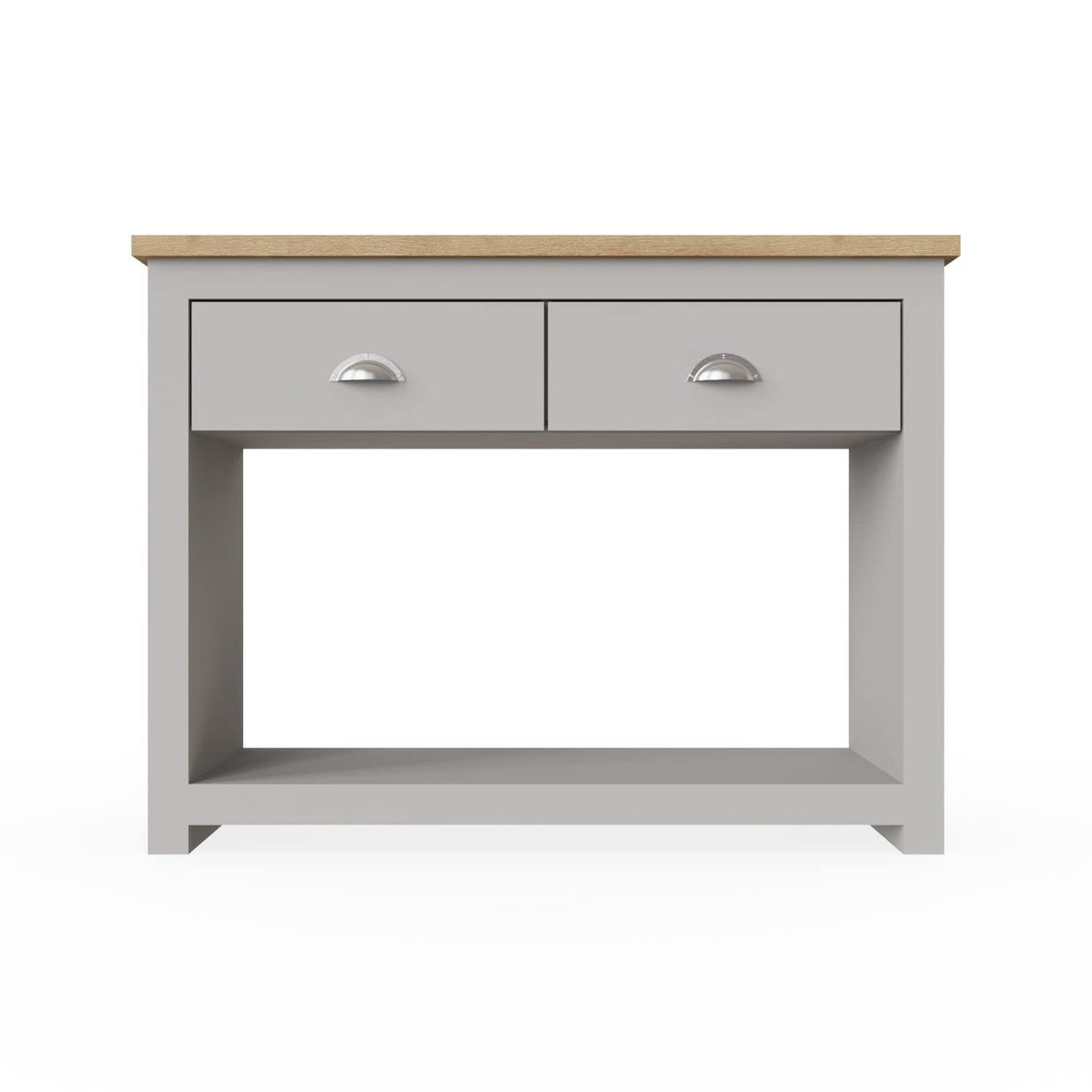Timber Art Design UK Lisbon Console Hall Way Table with 2 Drawers Rustic Retro Style Hallway Living Room, Bedroom, Office