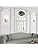 Modern Glass Wall Sconce – Brushed Metal Cylinder Light