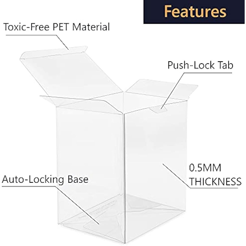 TitanShield 0.5mm Pop Protectors for 4" Funko Vinyl Figures (100 Pack)