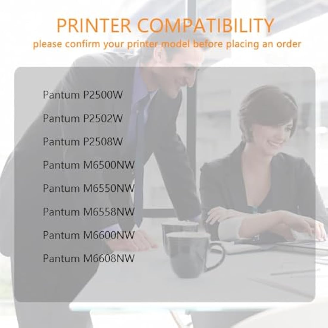 ZOOMTEC PA-210 Black Toner Cartridge for Pantum P2500W M6550NW, 2-Pack