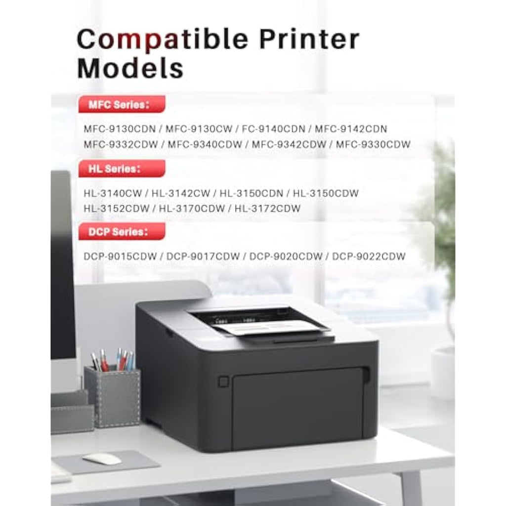 Halloya TN241 TN245 Toner Cartridges for Brother HL-3140CW 9020CDW | 4-Pack