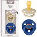 BIBS Colour Pacifier 2-Pack | Natural Rubber Latex Soother, 6-18 Months