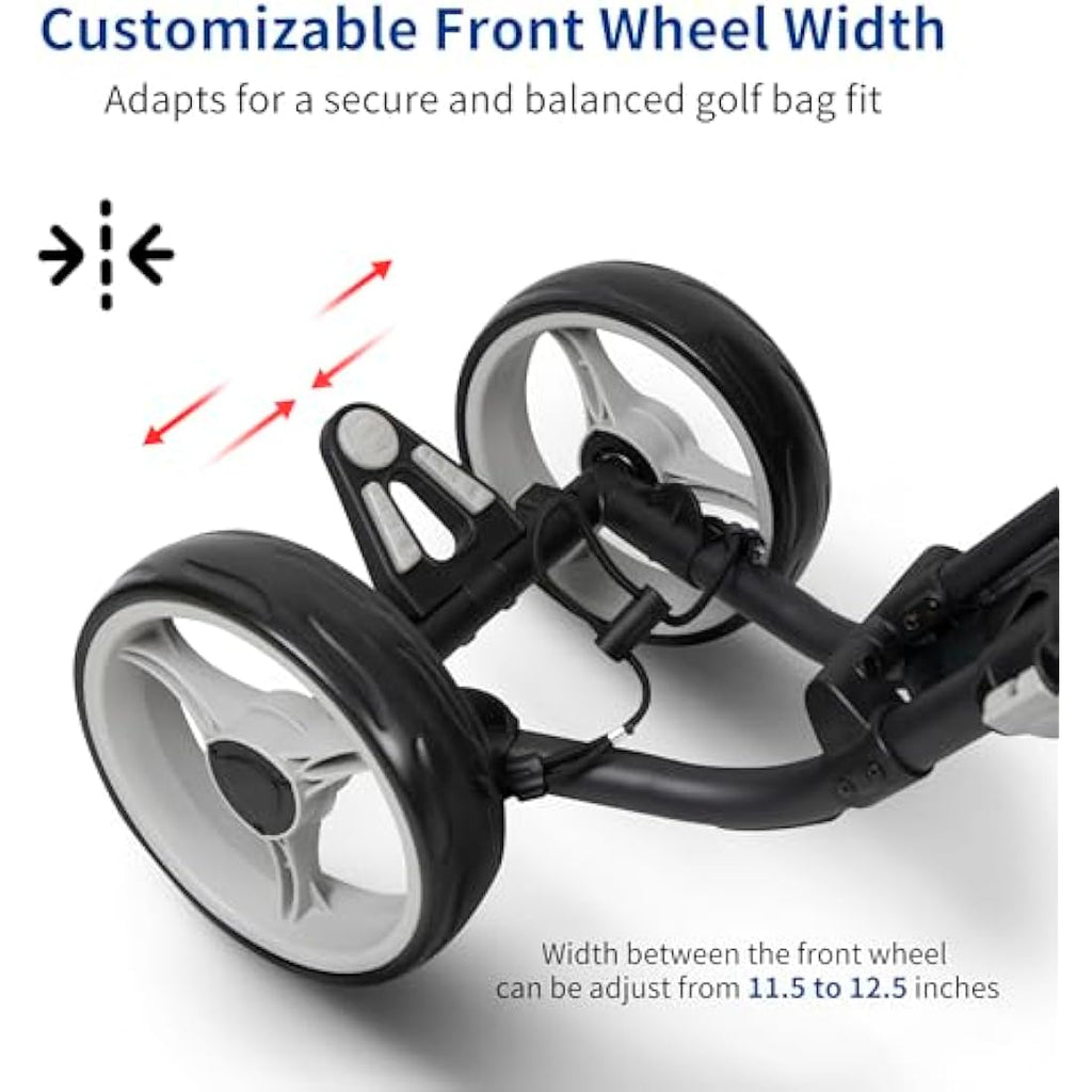 Caddytek Explorer V8 4-Wheel Golf Push Cart – Lightweight Aluminum